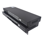 24 port POTS Telephones And 100M Ethernet Over Fiber Extenders 1 Set - Phone Lines POTS Over Fiber Optic Converter,Single Mode 20Km And Multimode 500m, Support Called Id, Ring And Fax